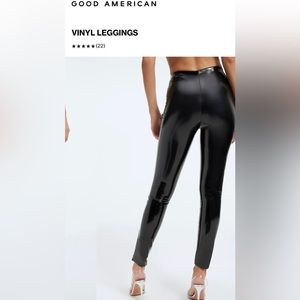 Good American Vinyl pant. NWT